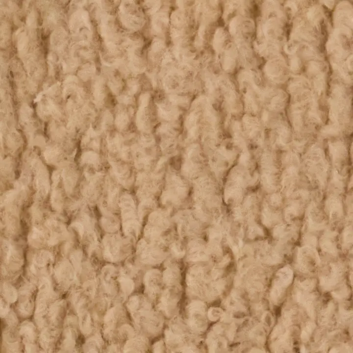 Teddy Cover in Rice Pudding: close-up of the curly beige teddy fleece.